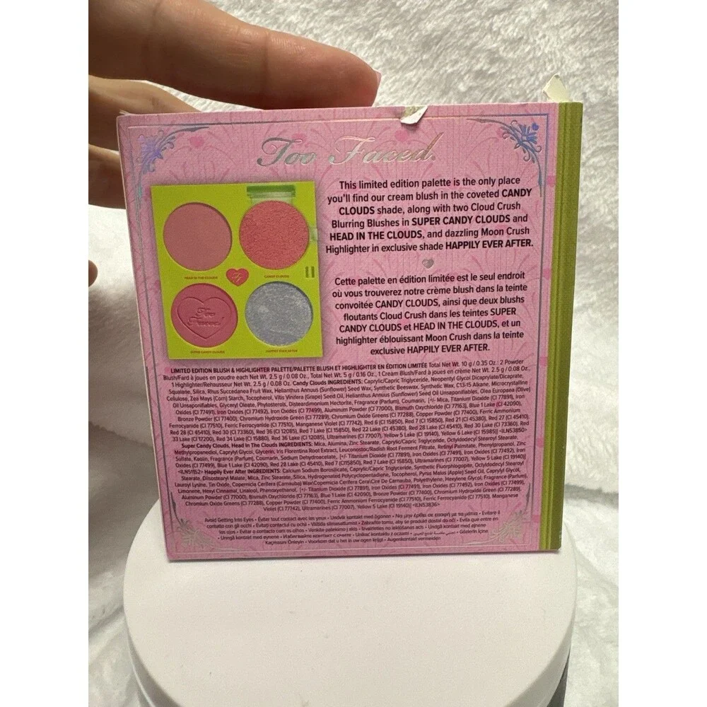Too Faced Fairytale Crush Blush Highlighter Palette Limited Edition NEW